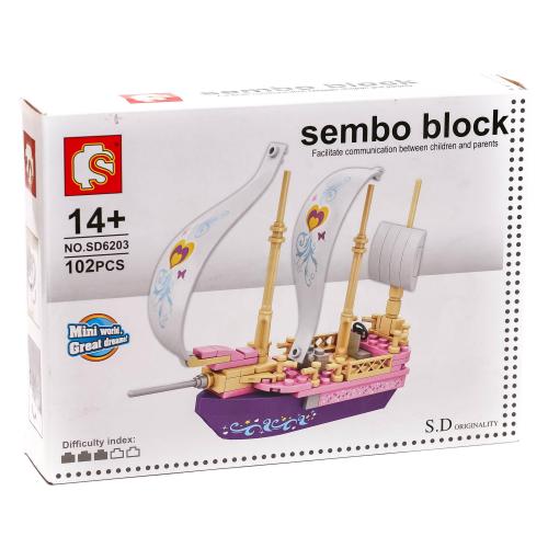 Конструктор, от 102 дет., микс видов, в кор-ке (дев.), SD6203-6204