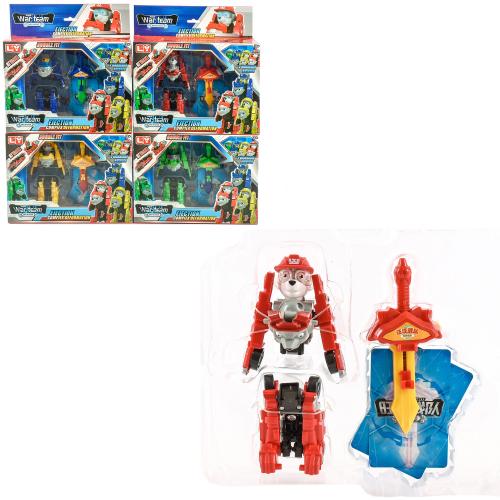 Трансформер ЩП, робот+машинка, JT5002-1-2-3-4