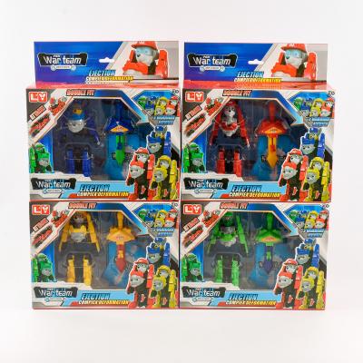 Трансформер ЩП, робот+машинка, JT5002-1-2-3-4