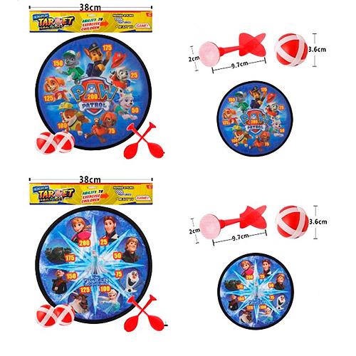 Дартс на липучке, 2 вида, в кульке, M 5452