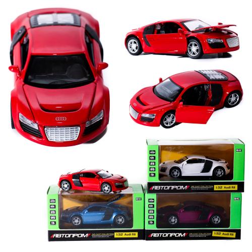 Спортивная машина "АВТОПРОМ", металл, микс цветов, в кор-ке, 7T-3201D