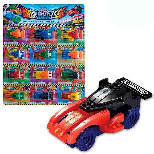 Гоночная машина, инерц-я, микс цветов, в пакете, 88-51