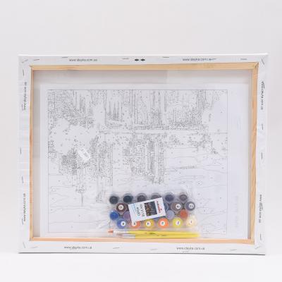 Набор для росписи по номерам "Стиль ночного Гонконга", 40х50 см, ID-KHO2178