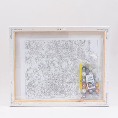 Набор для росписи по номерам "Пара волков", 40х50 см, ID-KHO2434