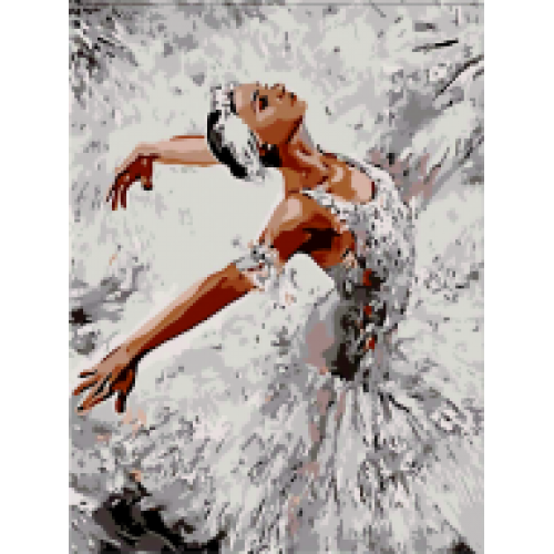 Набір для розпису за номерами "Лебедине озеро", ZB 64211 Набір для розпису за номерами "Лебедине озеро", ZB 64211