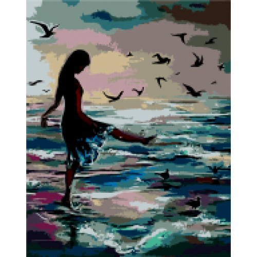 Набір для розпису за номерами "Дотики моря", ZB 64224
