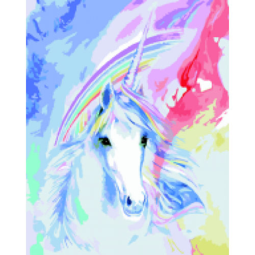 Набір для розпису за номерами "Єдиноріг", ZB 64245