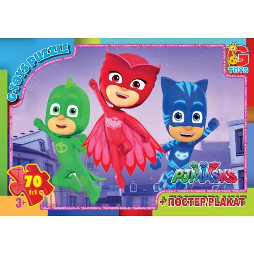 Пазлы из серии "PJ Masks", 70 элементов, GP-PGM06 Пазлы из серии "PJ Masks", 70 элементов, GP-PGM06