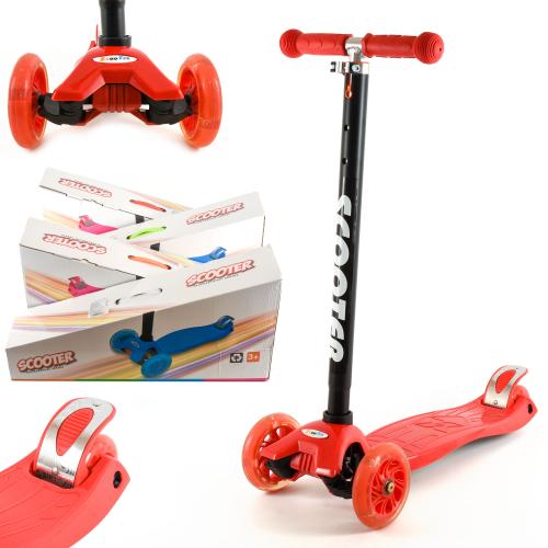 Самокат, 6 цветов, 4 кол., в кор-ке, 190223