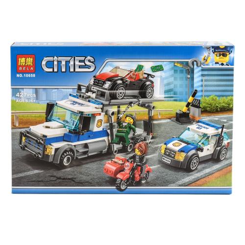 Конструктор BELA Cities "Ограбление трейлера автовоза", 427 деталей, 10658