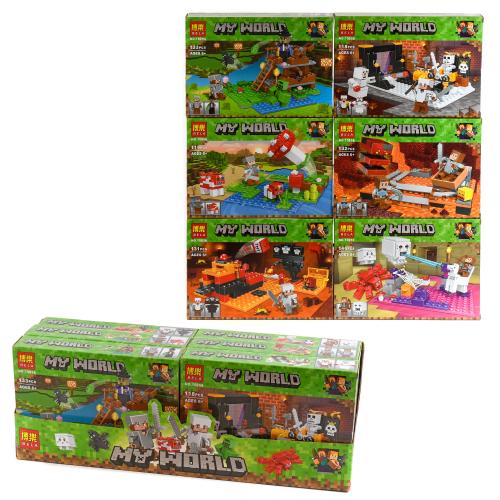 Конструктор BELA Minecraft "Мой мир" (6 видов), 146 дет., 10954-10959