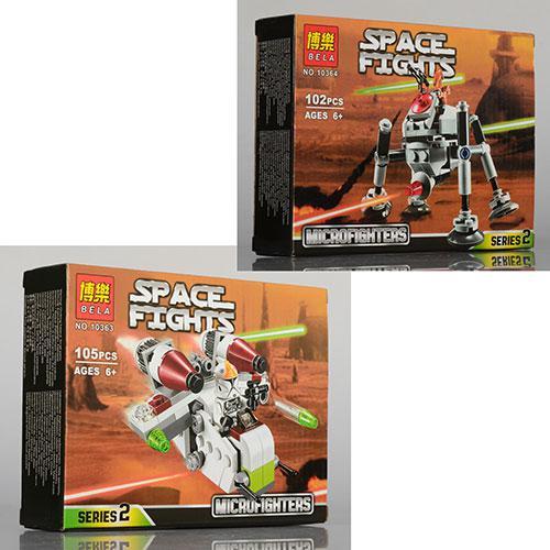 Конструктор BELA, 2 вида (105 дет,102 дет), 10363-64