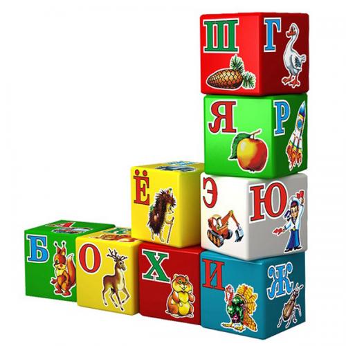 Іграшка "Кубики - абетка", на російській мові, Техно 1974