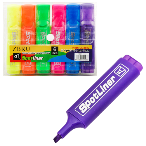 Набір маркерів для виділення тексту, BC102-6 Набір маркерів для виділення тексту, BC102-6