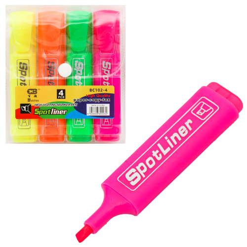 Набір маркерів для виділення тексту, BC102-4 Набір маркерів для виділення тексту, BC102-4