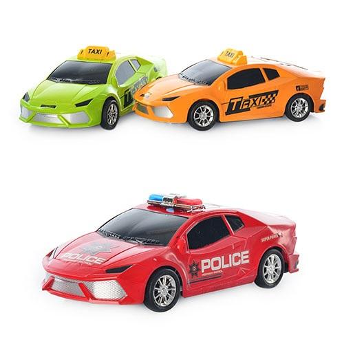 Легковая машина, инерц-я, микс цветов, в пакете, 1211A-2A