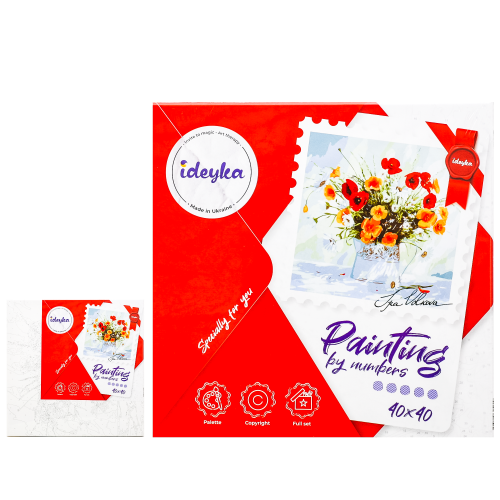 Набір для розпису по номерах "Відтінки літа", ID-KHO3122 Набір для розпису по номерах "Відтінки літа", ID-KHO3122