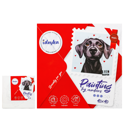 Набір для розпису по номерах "Ласкавий друг", ID-KHO4332 Набір для розпису по номерах "Ласкавий друг", ID-KHO4332