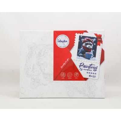 Набір для розпису по номерамхТварини, птахи "Зимова кава", ID-KHO4400 Набір для розпису по номерамхТварини, птахи "Зимова кава", ID-KHO4400