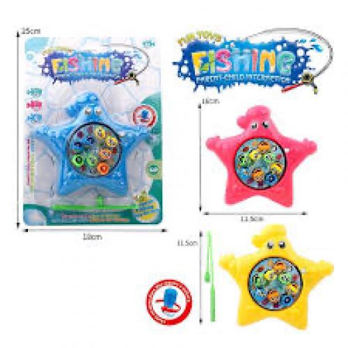 Рибалка заводна, 3 кольори мікс, вудка, рибки,р-р 11,5*16см, 4000