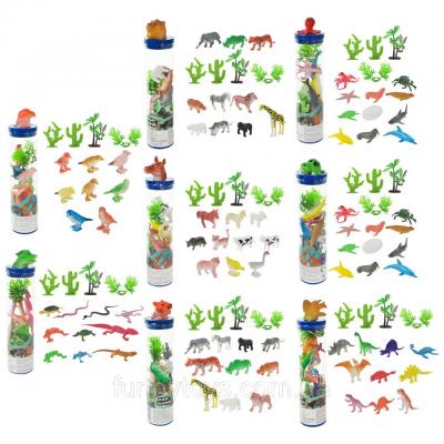 Набір тварин, 8 видів, у колбі 20*5*5см