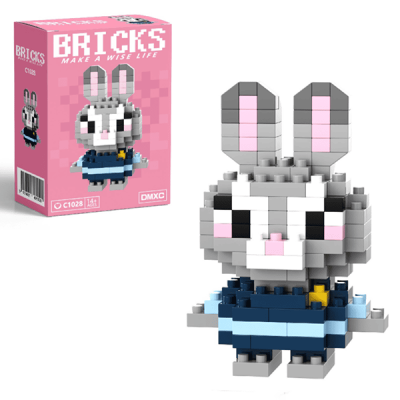 Конструктор піксельний "Джуди Хоппс " 6см, 560 деталей (300)