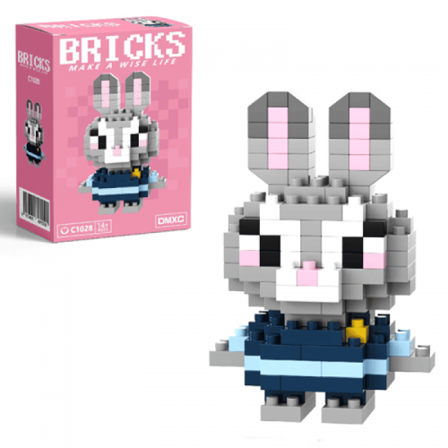 Конструктор піксельний "Джуди Хоппс " 6см, 560 деталей (300), 1028-С