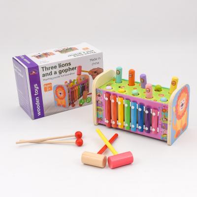 Деревянная стучалка + ксилофон, SL-413-6