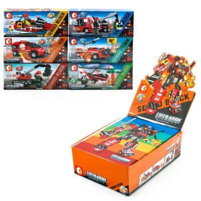 Конструктор пожарная техника (98 деталей), 103093-103098