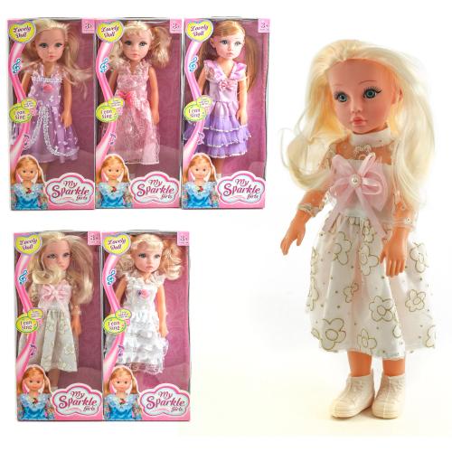 Лялька, 37 см, 5 видів, муз, бат(таб), в кор-ці, 1828-1-2-5-6-8