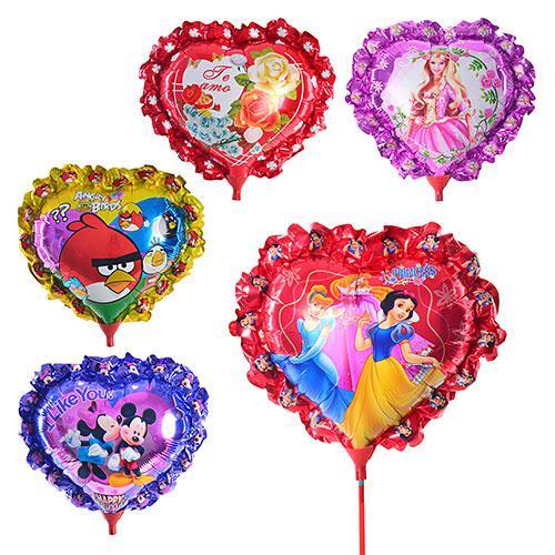 Шарики фольгированые, 7 видов, в пакете, MK 0393