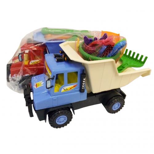 Самосвал, песочный набор, микс цветов, в пакете, Л-015-4