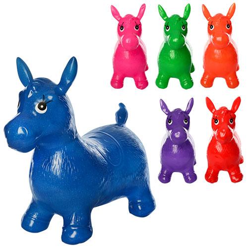 Прыгун резиновый, лошадка, микс цветов, в кульке, MS 0967 Прыгун резиновый, лошадка, микс цветов, в кульке, MS 0967