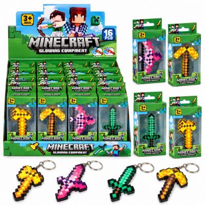 Брелок "Зброя Minecraft" з підсвічуванням