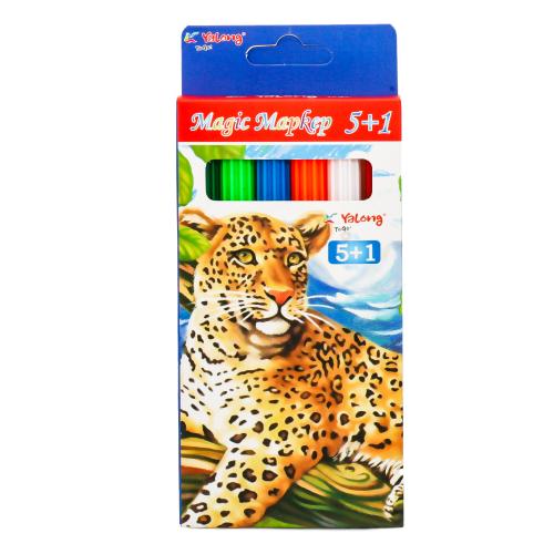 Фломастери 5 в 1 Magic Mapkep 6 кольорів, YL875023