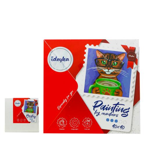 Набор для росписи "Полосатый бариста", ID-KHO4313 Набор для росписи "Полосатый бариста", ID-KHO4313