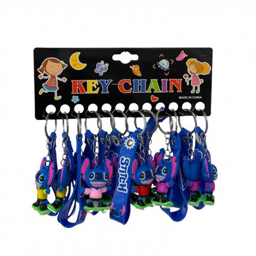 Брелок "Стіч" зі стрічкою гумовий (уп.12), 3320