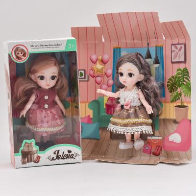 Лялька шарнірна, 3 види, в кор-ці, 65001A-B