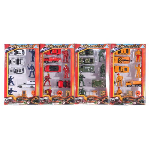 Набор транспорта, металл, 4 вида, в кор-ке, 423927 Набор транспорта, металл, 4 вида, в кор-ке, 423927