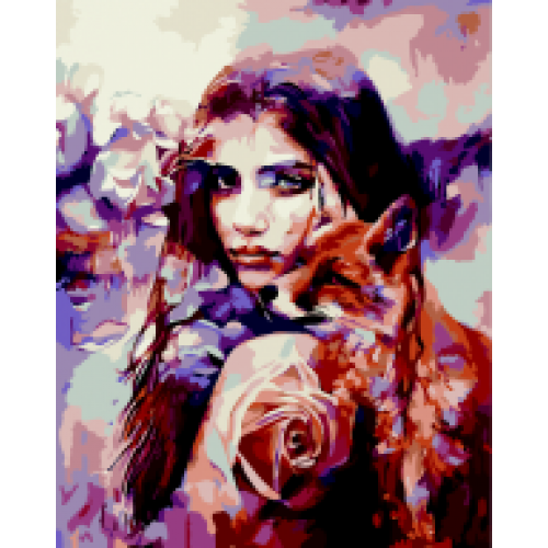 Набір для розпису за номерами "Лисиці", ZB 64263