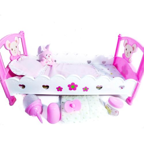 Кроватка для пупса, в кульке, M 3836-07 Кроватка для пупса, в кульке, M 3836-07