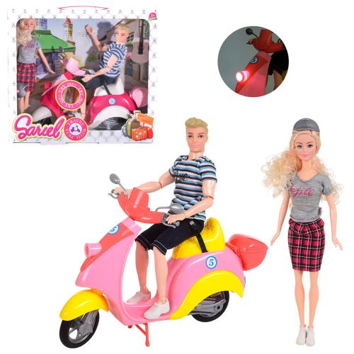 Родина, ляльки 29 см, мото 29 см, в кор-ці, 5533