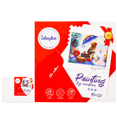 Набір для розпису по номерах "Полікет відправляється у подорож" , ID-KHO2384 Набір для розпису по номерах "Полікет відправляється у подорож" , ID-KHO2384