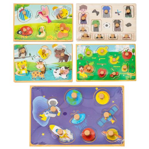 Дерев'яна іграшка "Рамка-вкладиш", MD 2384