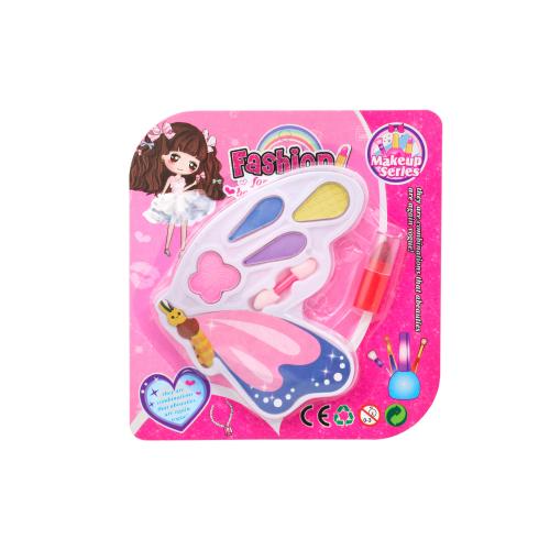 Косметика метелик, тіні, помада, пензлик, на листі, 157M-02A