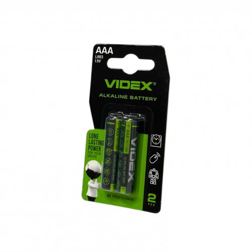 Батарейка міні пальчик AAA,"Videx" 2 штуки в упак, Videx-LR03-1 Батарейка міні пальчик AAA,"Videx" 2 штуки в упак, Videx-LR03-1