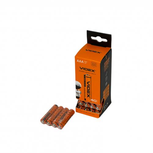 Батарейка міні пальчик AAA,"Videx" 4 штуки в упак, Videx-R03P