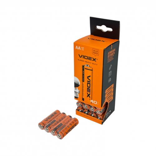 Батарейка пальчик AA,"Videx" 4 штуки в упак, Videx-R6P Батарейка пальчик AA,"Videx" 4 штуки в упак, Videx-R6P