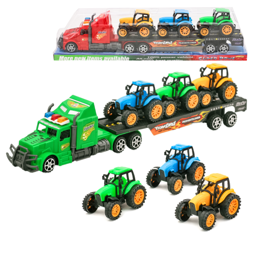 Іграшка інерційна "Трейлер 4 в 1", 9002-33 Іграшка інерційна "Трейлер 4 в 1", 9002-33