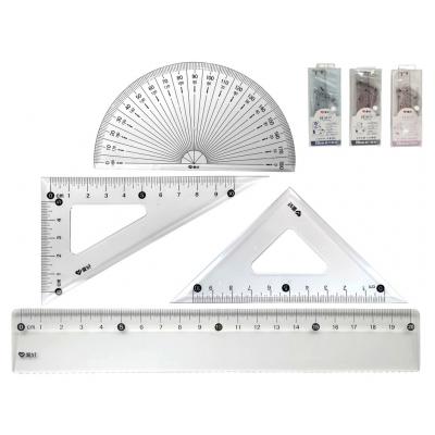 Набір лінійок пластиковий для креслення 20 см